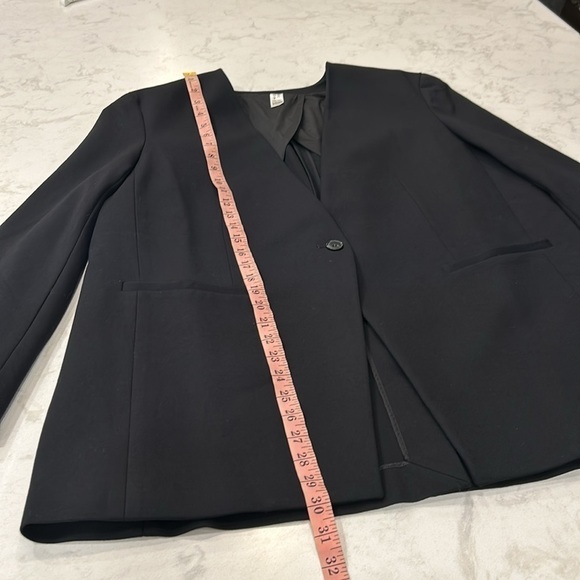 Spanx The Perfect Oversized Collarless Blazer Ponte Black XL - Picture 14 of 16